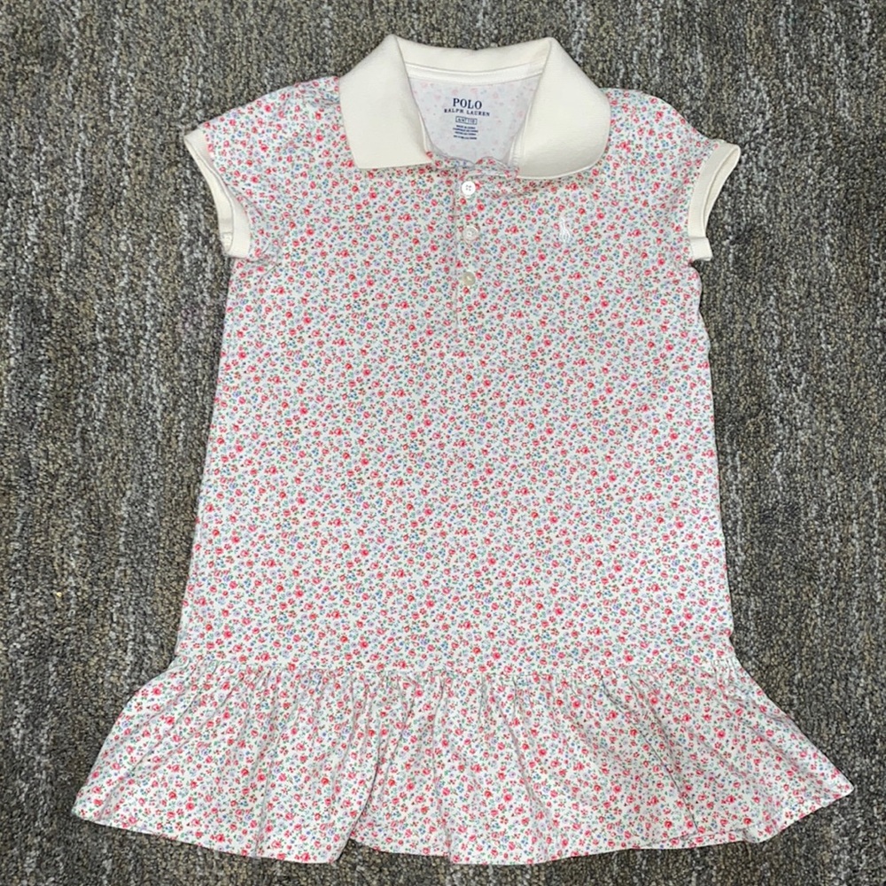 Girl Toddler floral dress. Polo Ralph Lauren. Size 4T